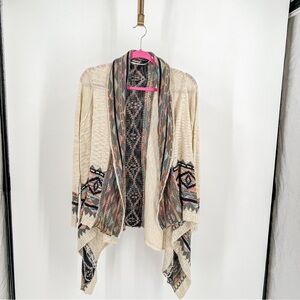 Eyeshadow Tribal Print Cardigan